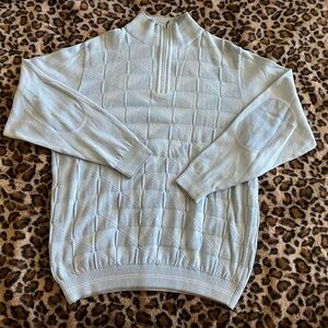 🎀 light blue St. Croix zip up sweater